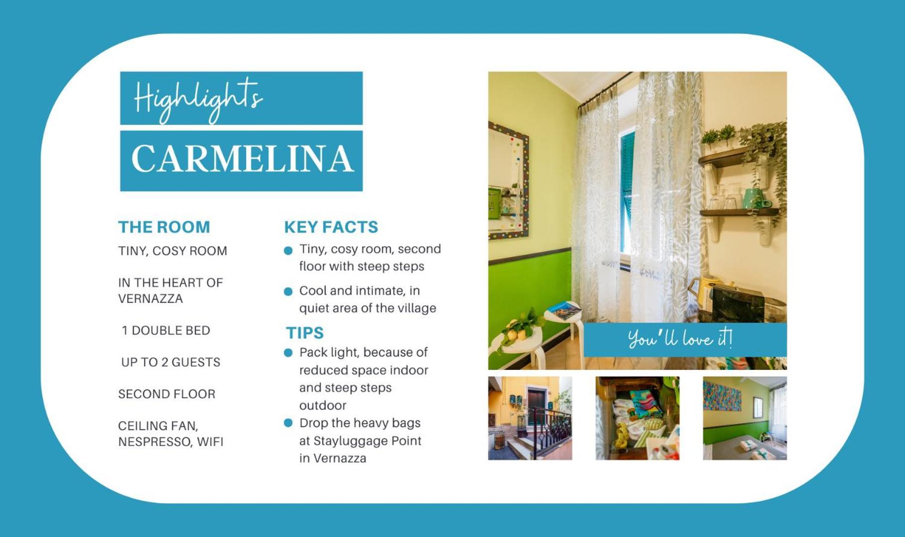 Carmelina Room Vernazza Extérieur photo